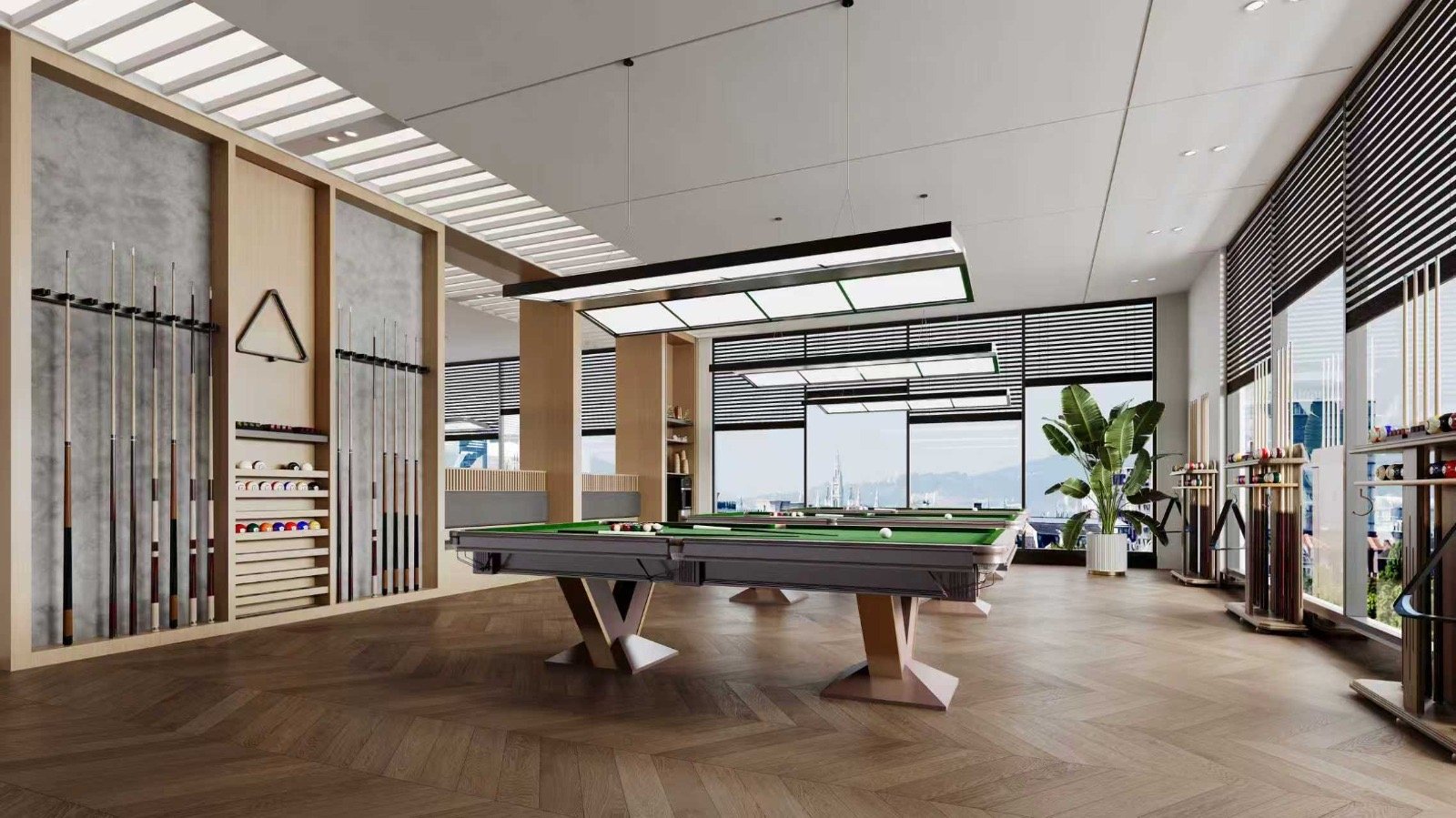 Pool table of 3 bedroom sat Berkeley Residence In Westlands