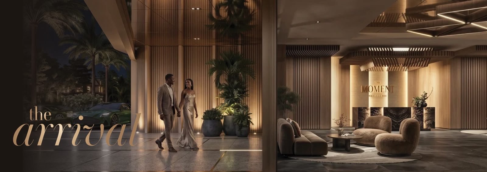 Luxurious entrance of 3 bedrooms at The Moment Residences In Westlands