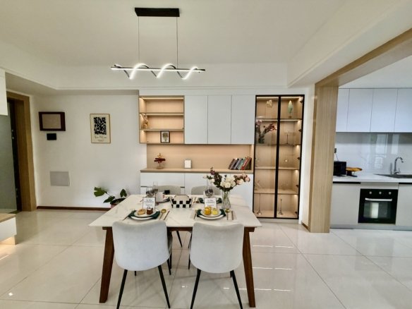 Spacious dining area of 2 bedrooms at Raphta One Residency In Westlands