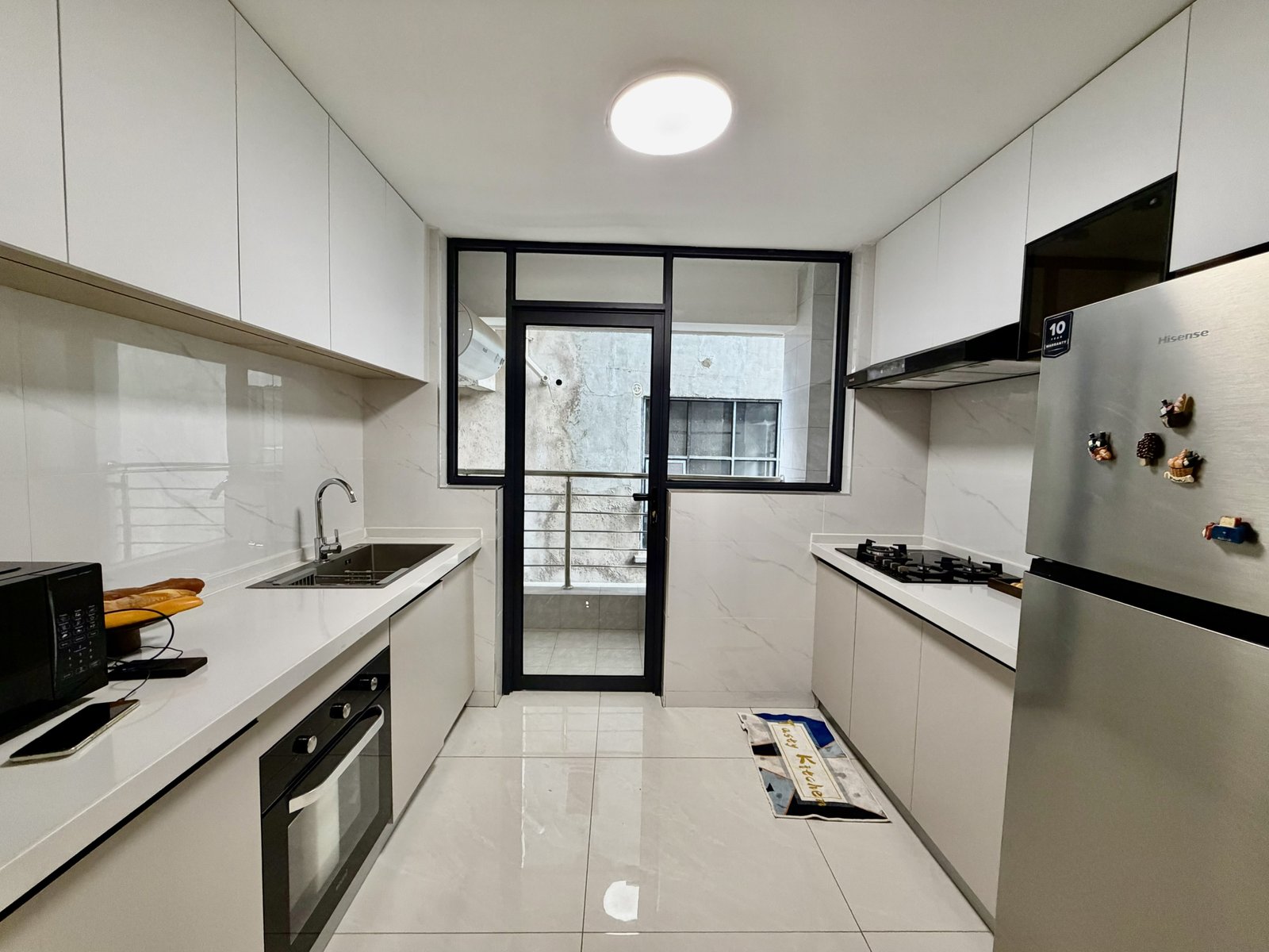 Modern designed kitchen area of 2 bedrooms at Raphta One Residency In Westlands