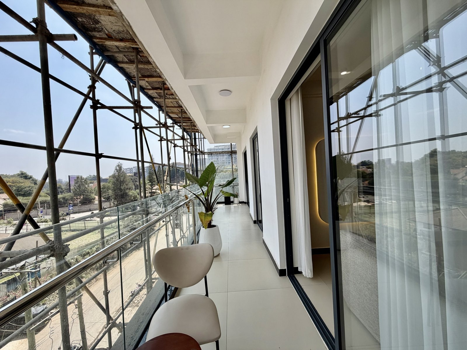 Balcony of 3 bedroom apartments for sale in Kileleshwa