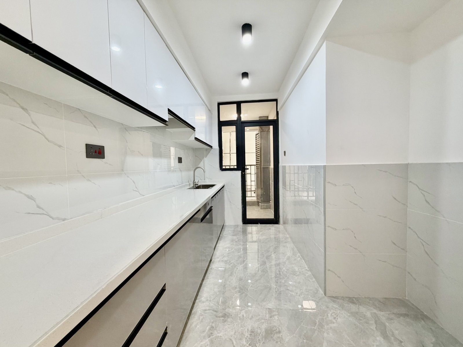 Kitchen area of 2 Bedrooms At Golden Street Residency In Kileleshwa