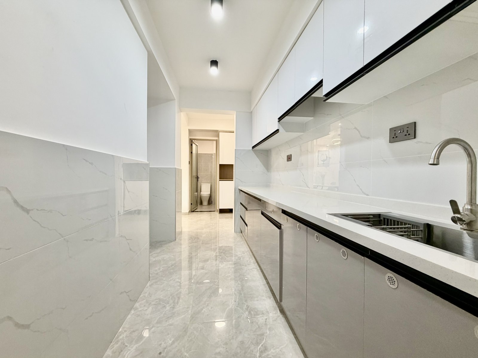 Moder designed kitchen area of 2 Bedrooms At Golden Street Residency In Kileleshwa