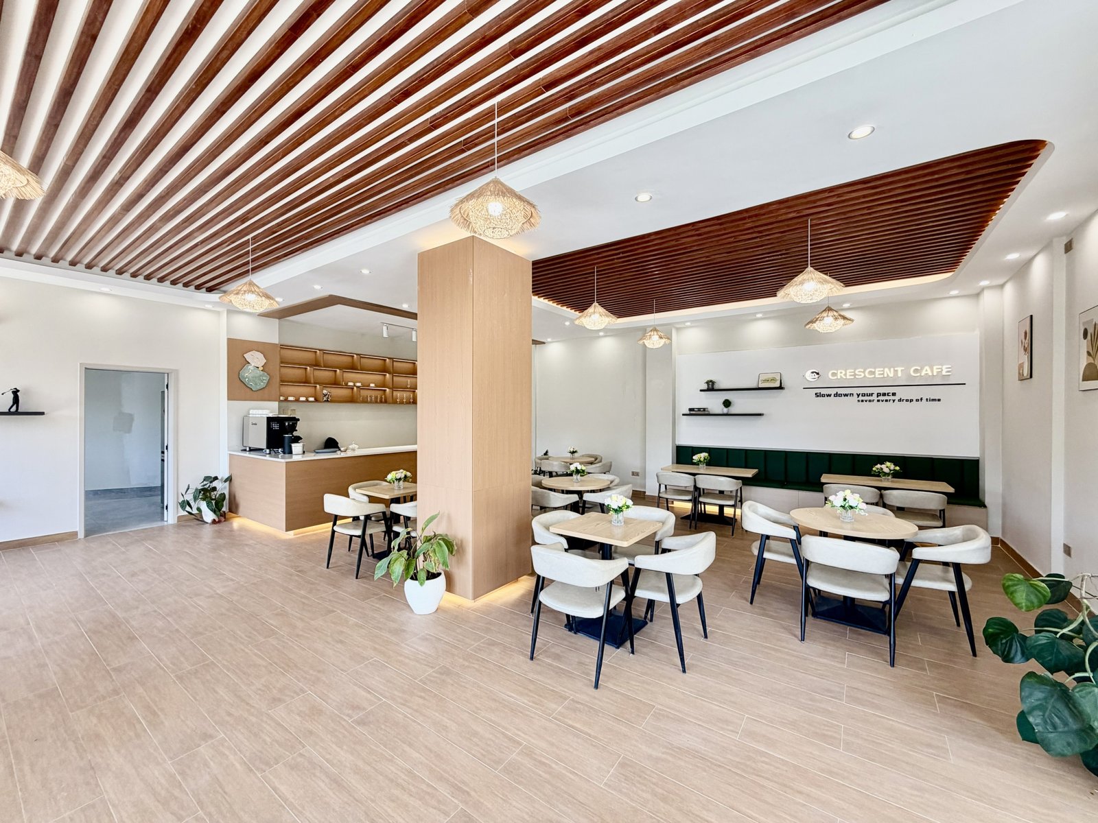 Elegant cafe area of 2 bedrooms at Crescent Residency In Kileleshwa