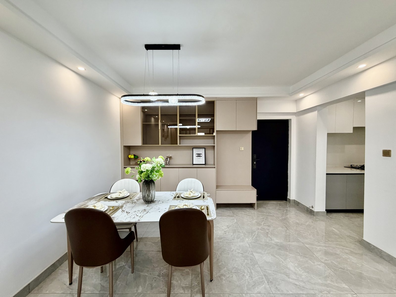 High end dining area of 2 bedrooms at Crescent Residency In Kileleshwa
