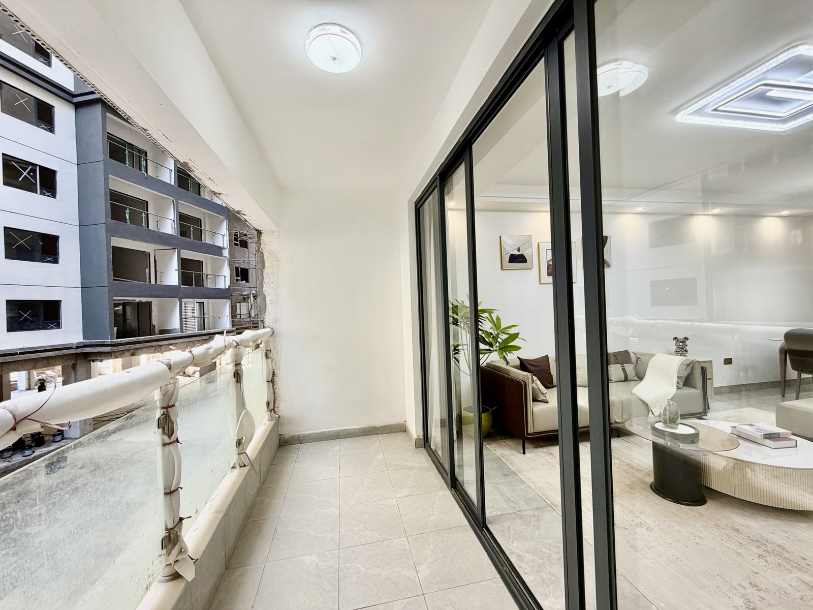 Elegant balcony area of 2 bedrooms at Crescent Residency In Kileleshwa