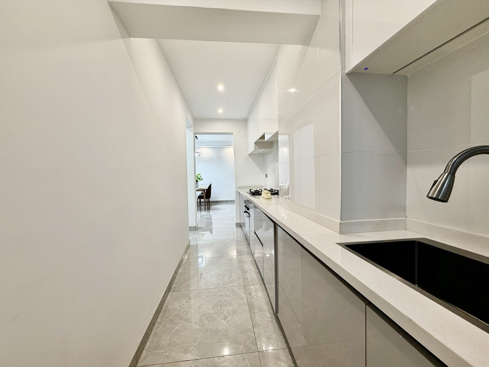 High end kitchen area at crescent residency in kileleshwa