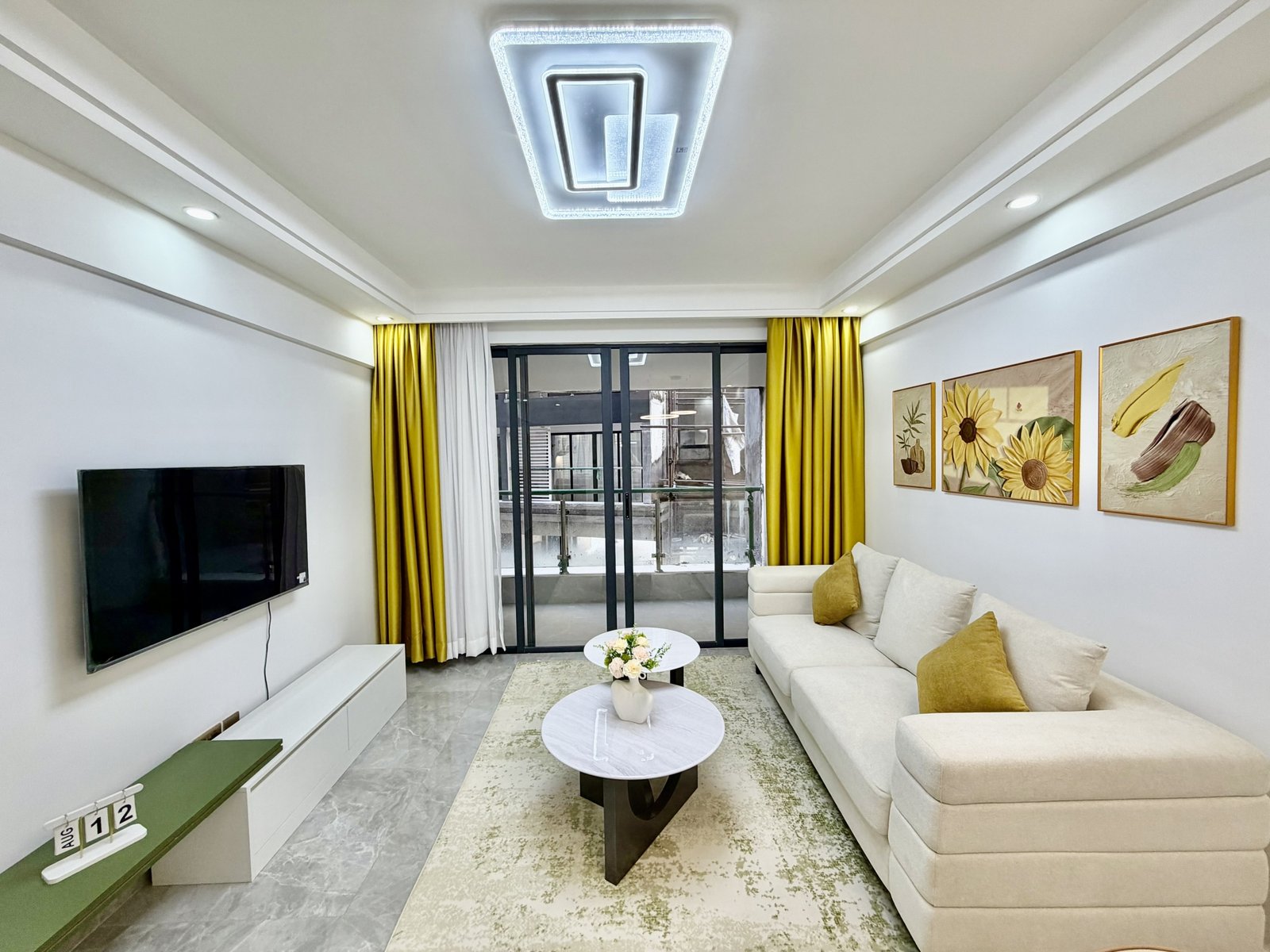 Stylish living room area of 1 Bedrooms At Crescent Residency In Kileleshwa