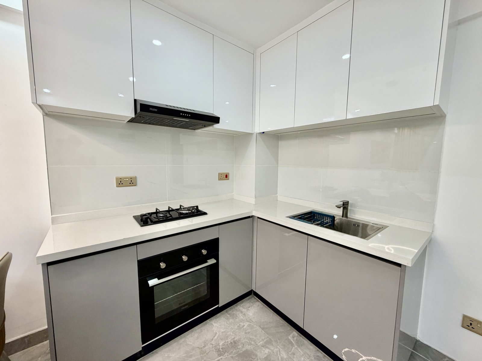 Moder design kitchen area of 1 Bedrooms At Crescent Residency In Kileleshwa