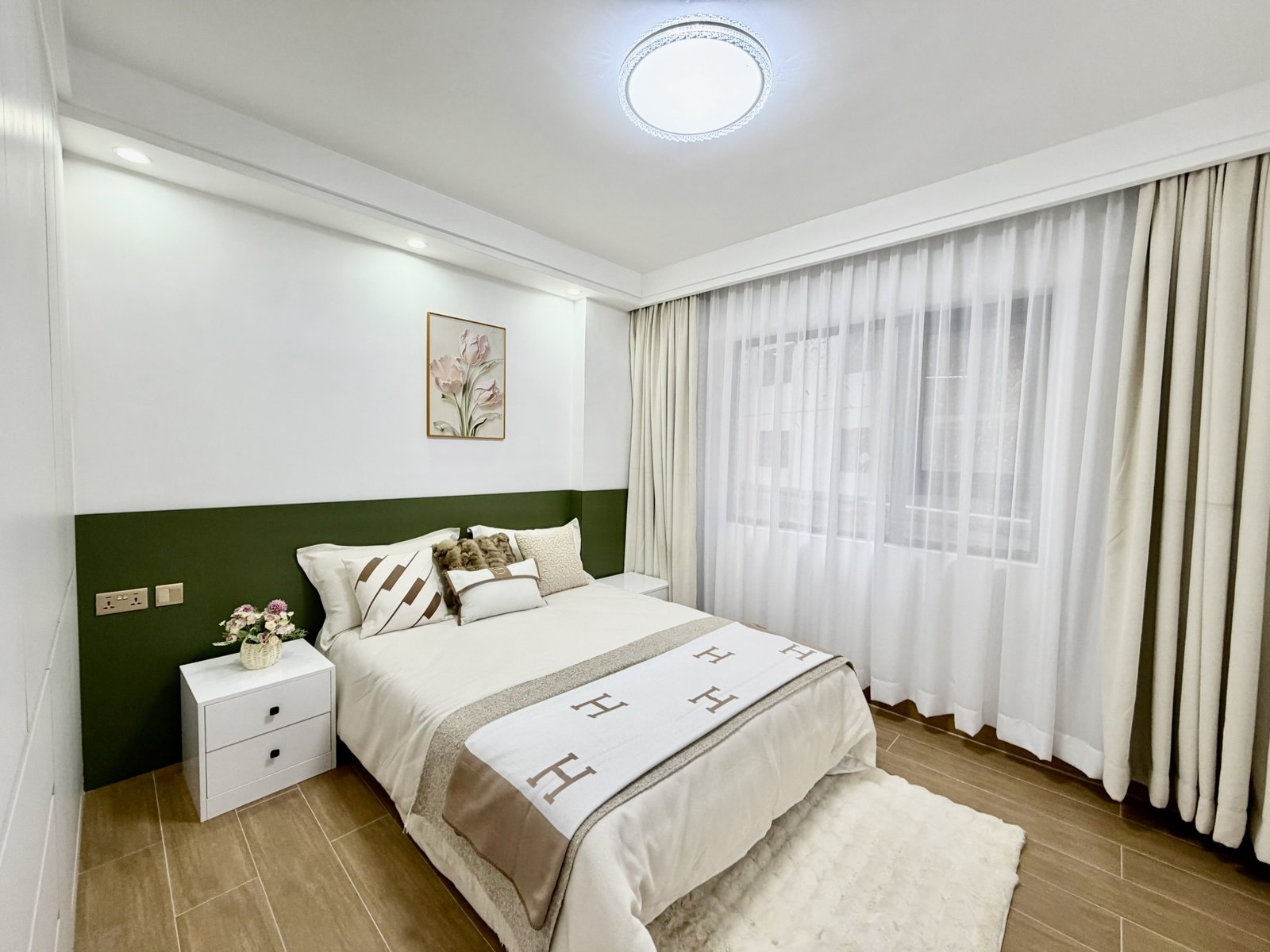 Well designed bedroom area of 1 Bedrooms At Crescent Residency In Kileleshwa