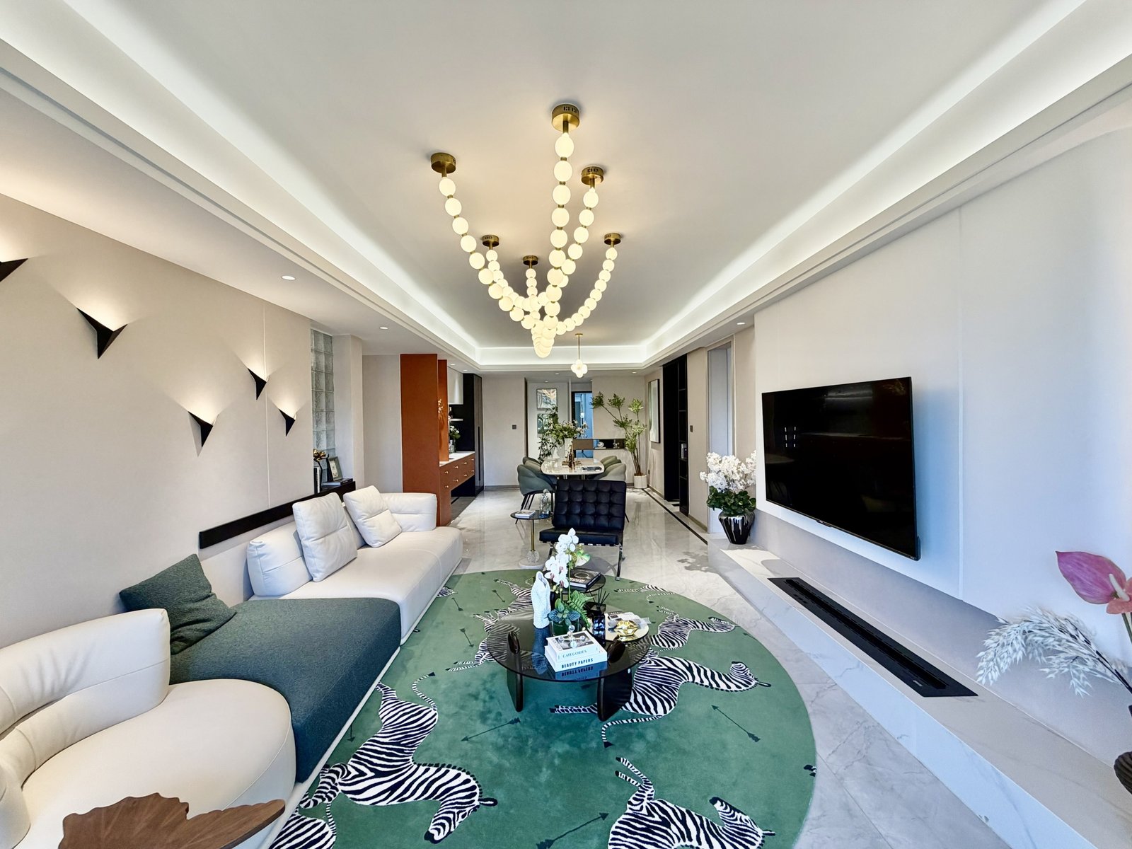 Living room area Of 3 bedrooms side view at Himalaya Horizon Apartments In Westlands