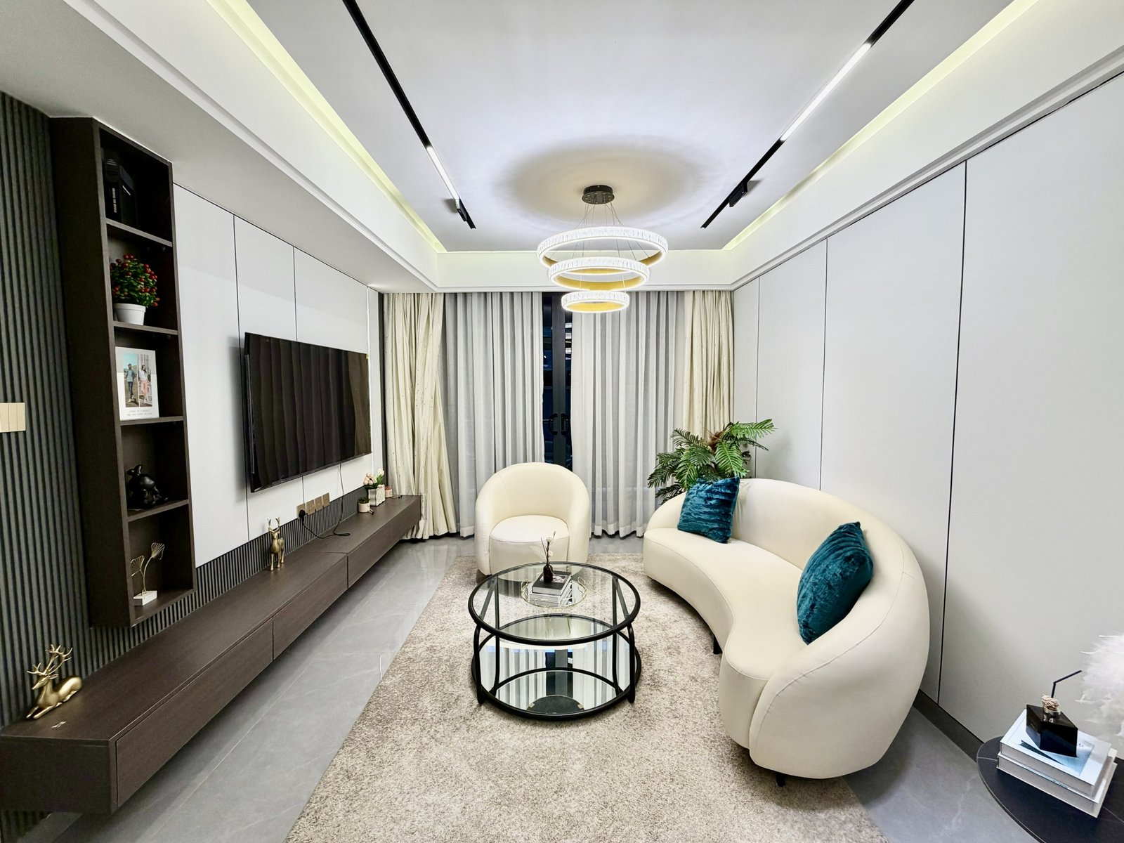 Elegant living room area of 2 Bedrooms At Citi Rise Residency In Westlands