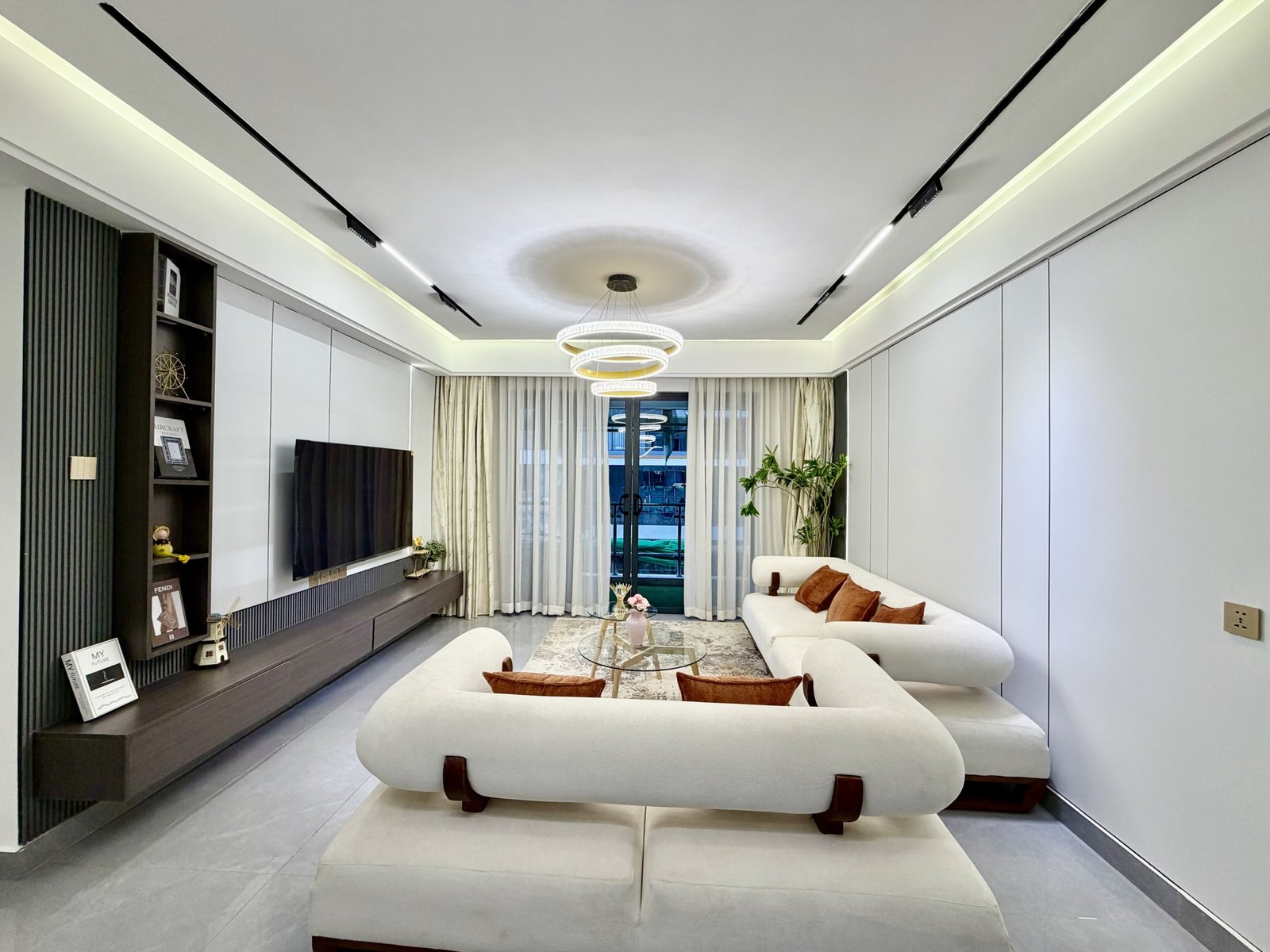 Elegant living room area at Citi Rise Residency In Westlands