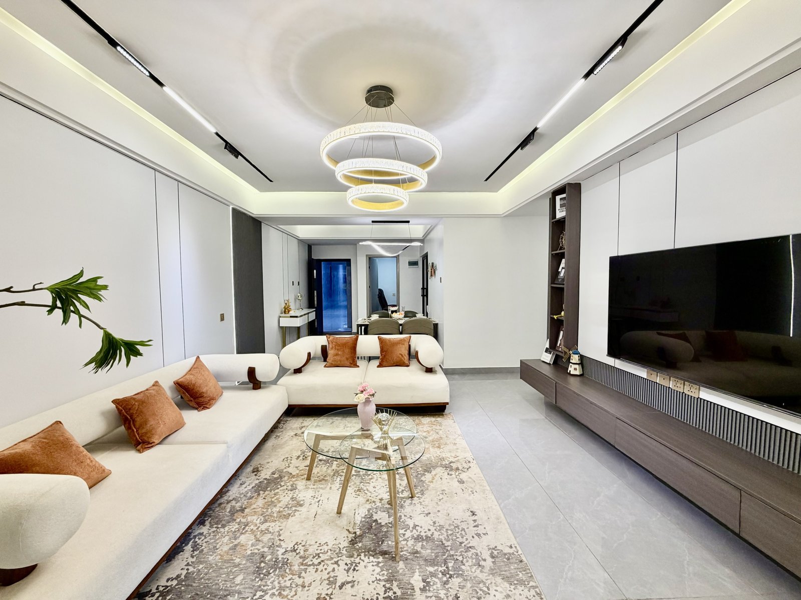 stylish living room of 3 Bedrooms At Citi Rise Residency In Westlands
