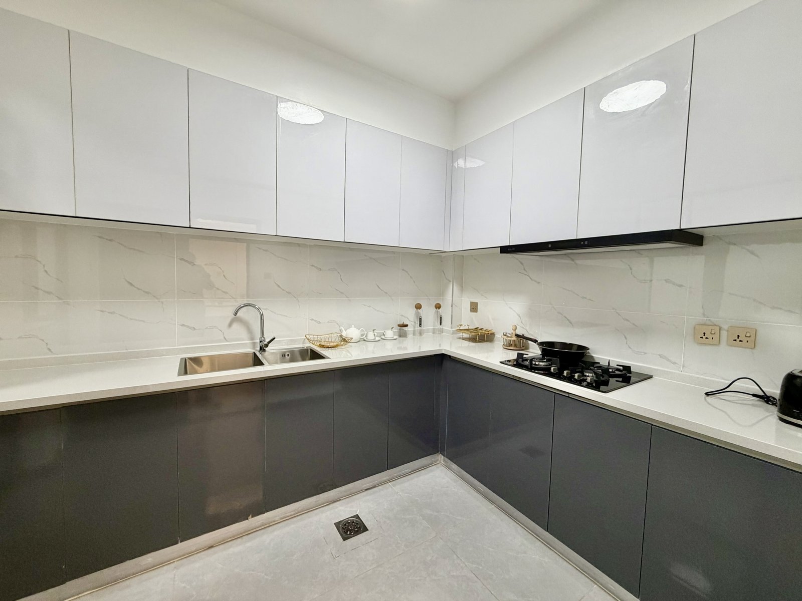 modern desgined kitchen area of 3 Bedrooms At Citi Rise Residency In Westlands