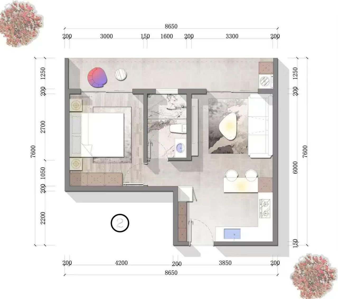 Layout photo of 1 Bedrooms At Lenana Springs Garden In Kilimani