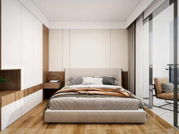 Elegant bedrooms area of 1 bedrooms at Lenana Springs Garden In Kilimani