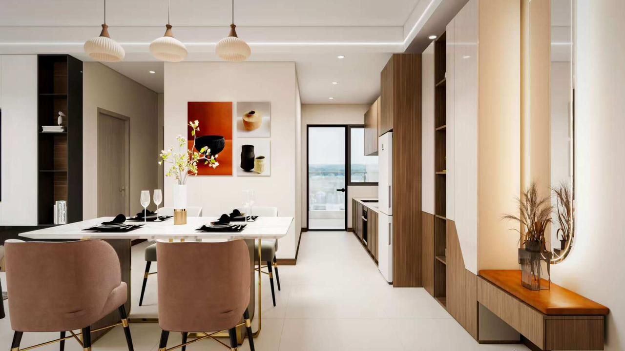 Elegant dining area of 2 bedrooms at Lenana Springs Garden In Kilimani