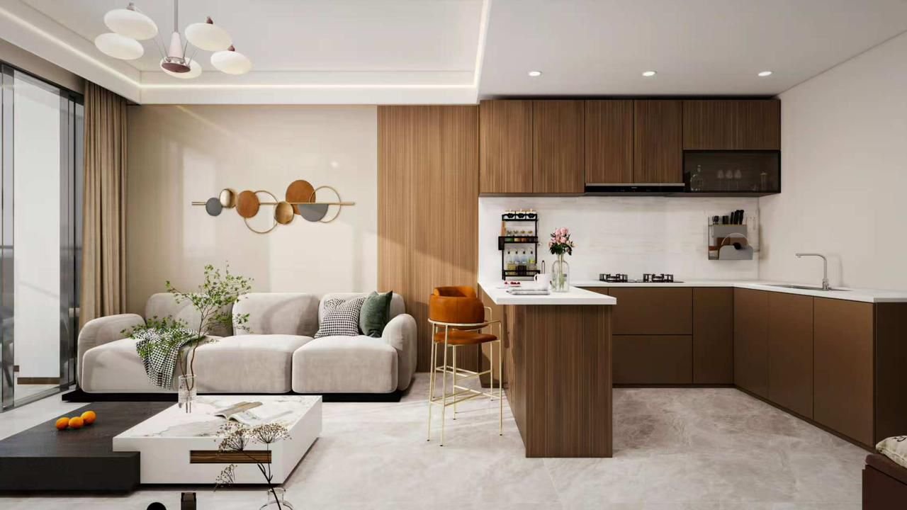 Elegant Living room area of 1 bedrooms At Lenana Springs Garden In Kilimani
