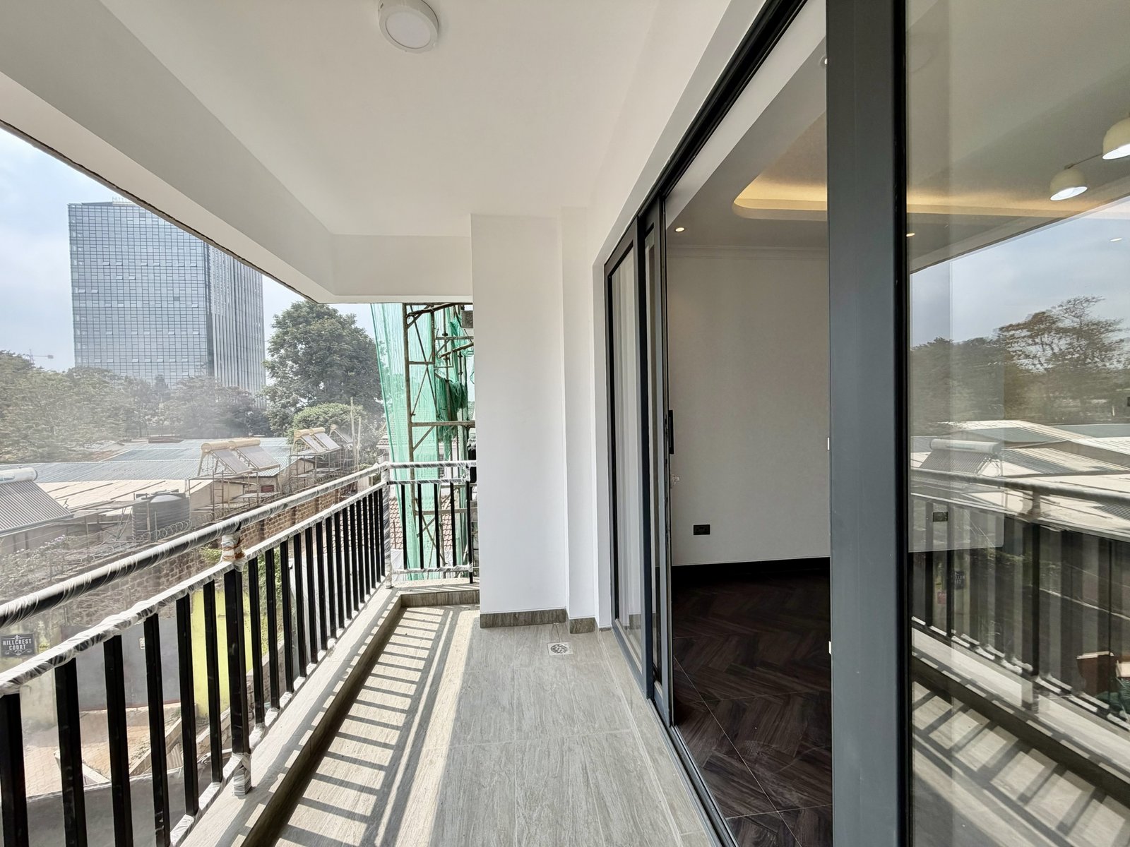 Balcony area of 2 Bedrooms At Hookwood Residency In Westlands
