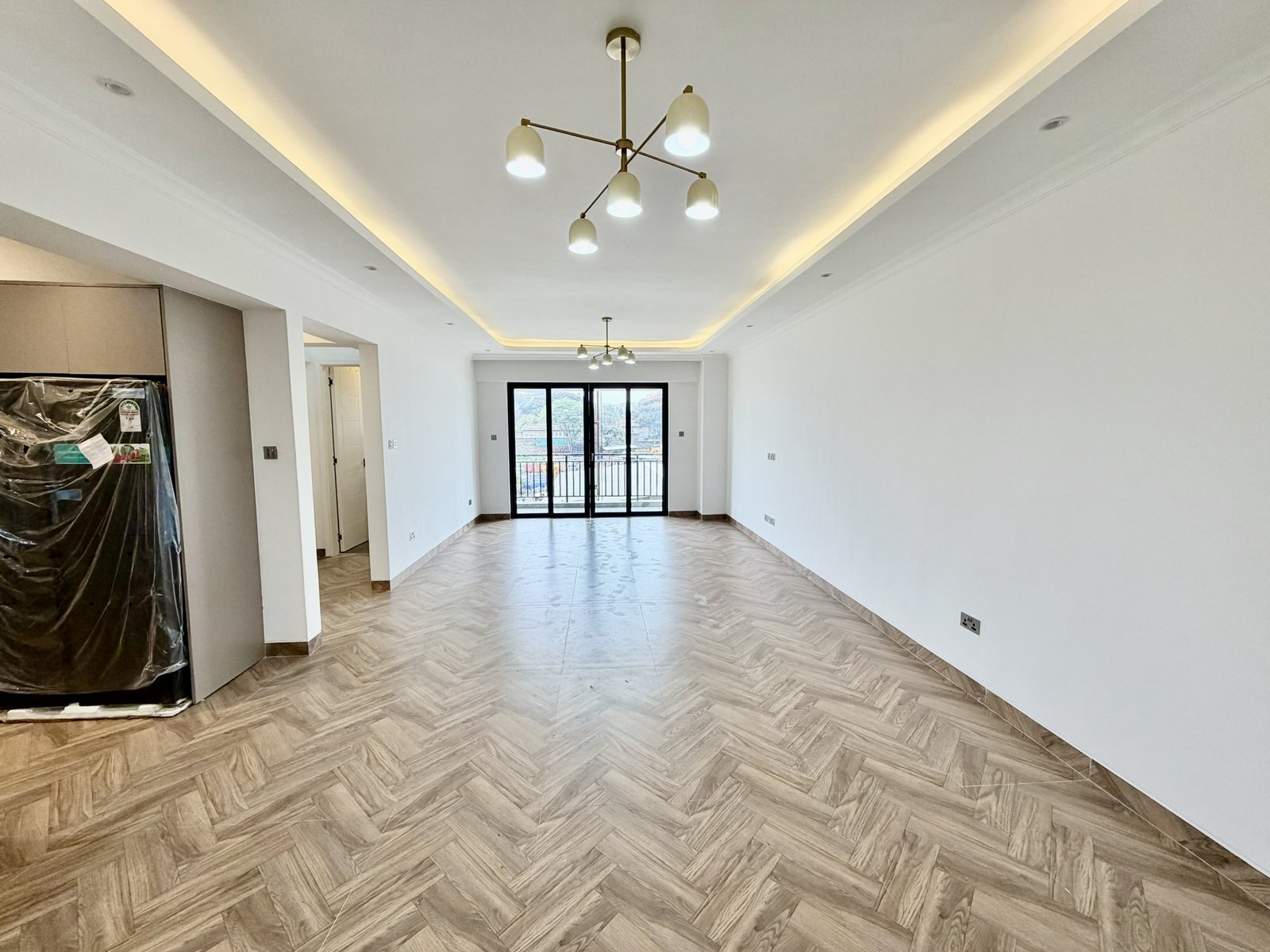 spacious living room area of 3 bedrooms at Hookwood Residency In Westlands