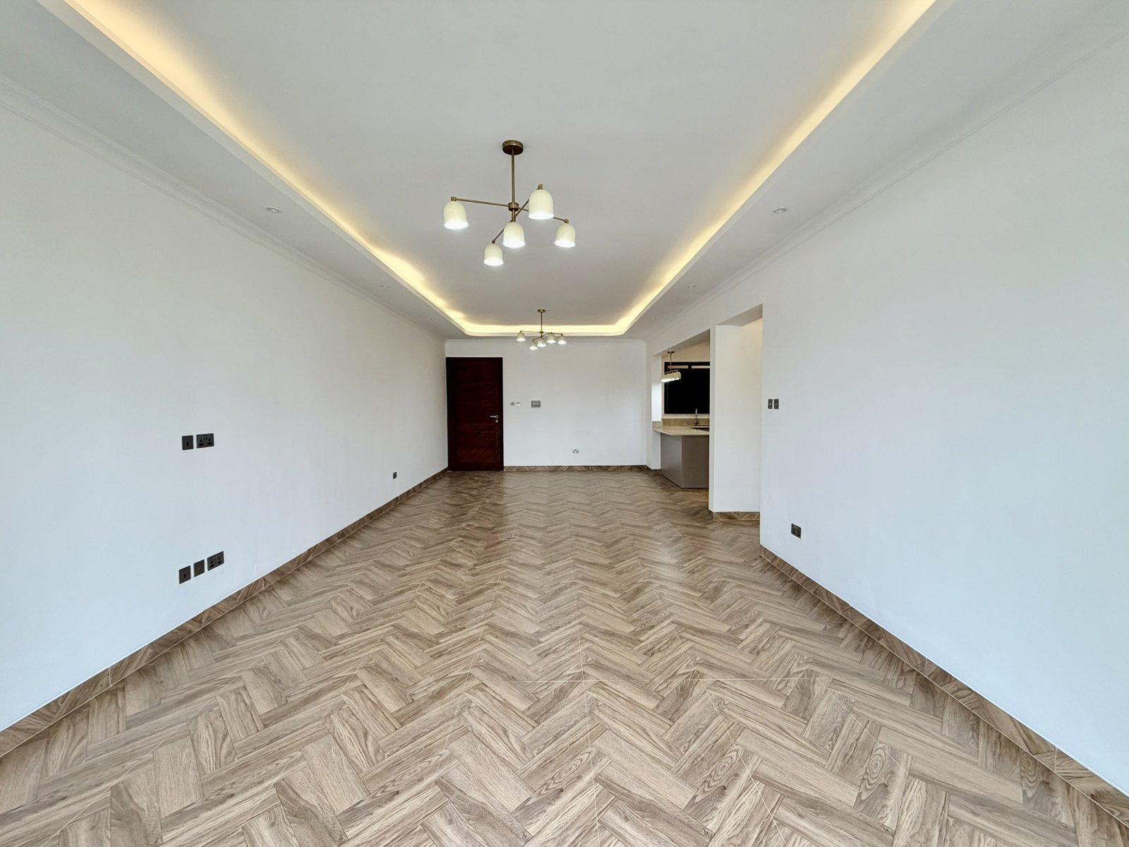 spacious living room area of 3 bedrooms at Hookwood Residency In Westlands