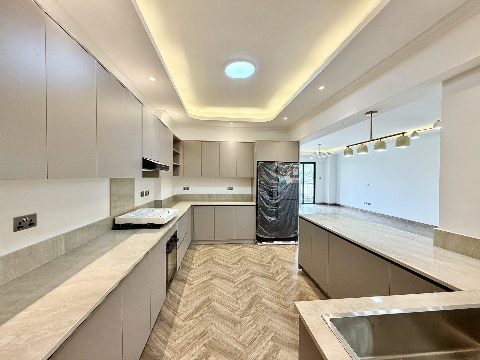 Spacious kitchen area of 3 bedrooms at Hookwood Residency In Westlands