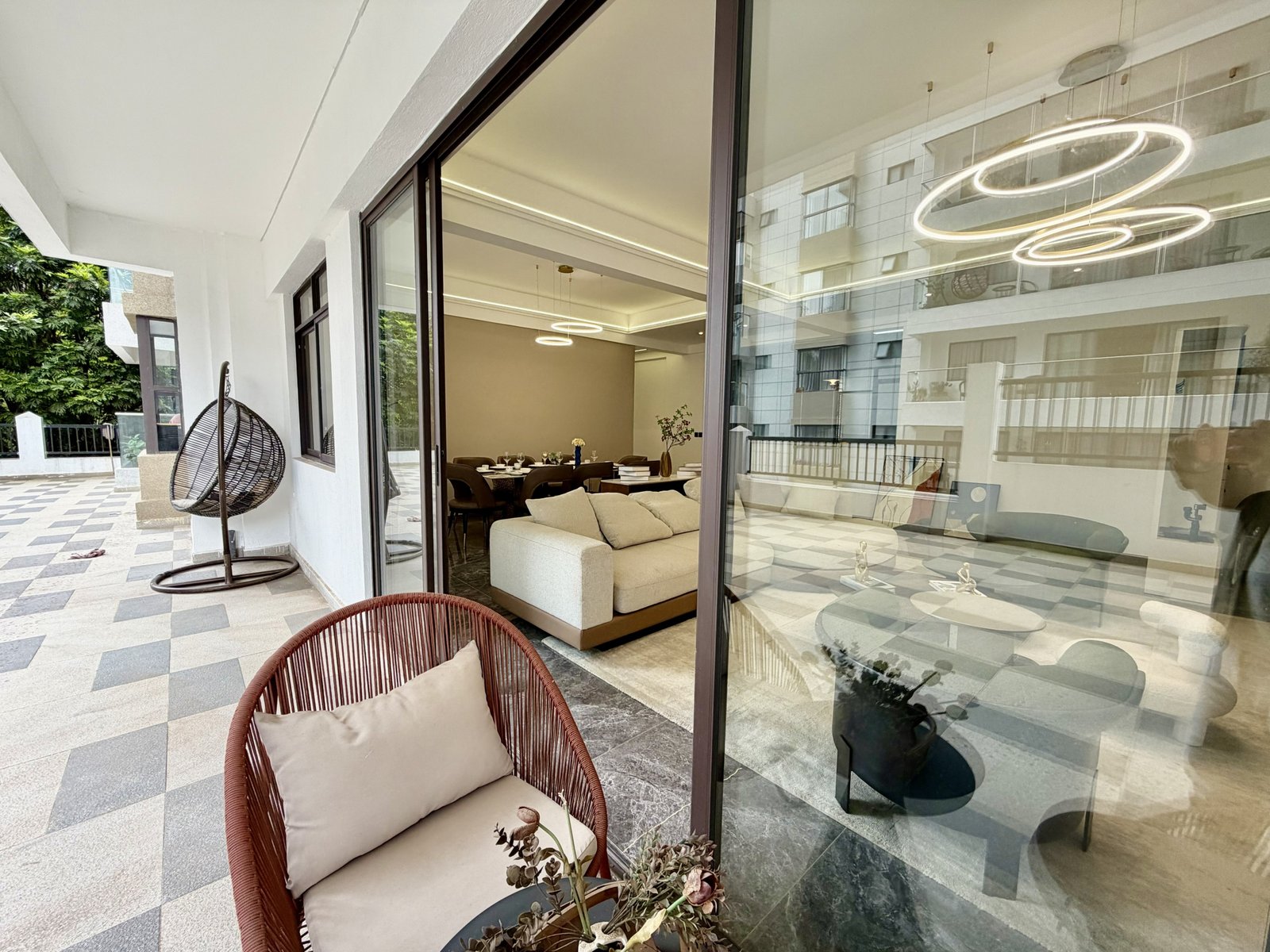 Balcony at comfy residences in kileleshwa
