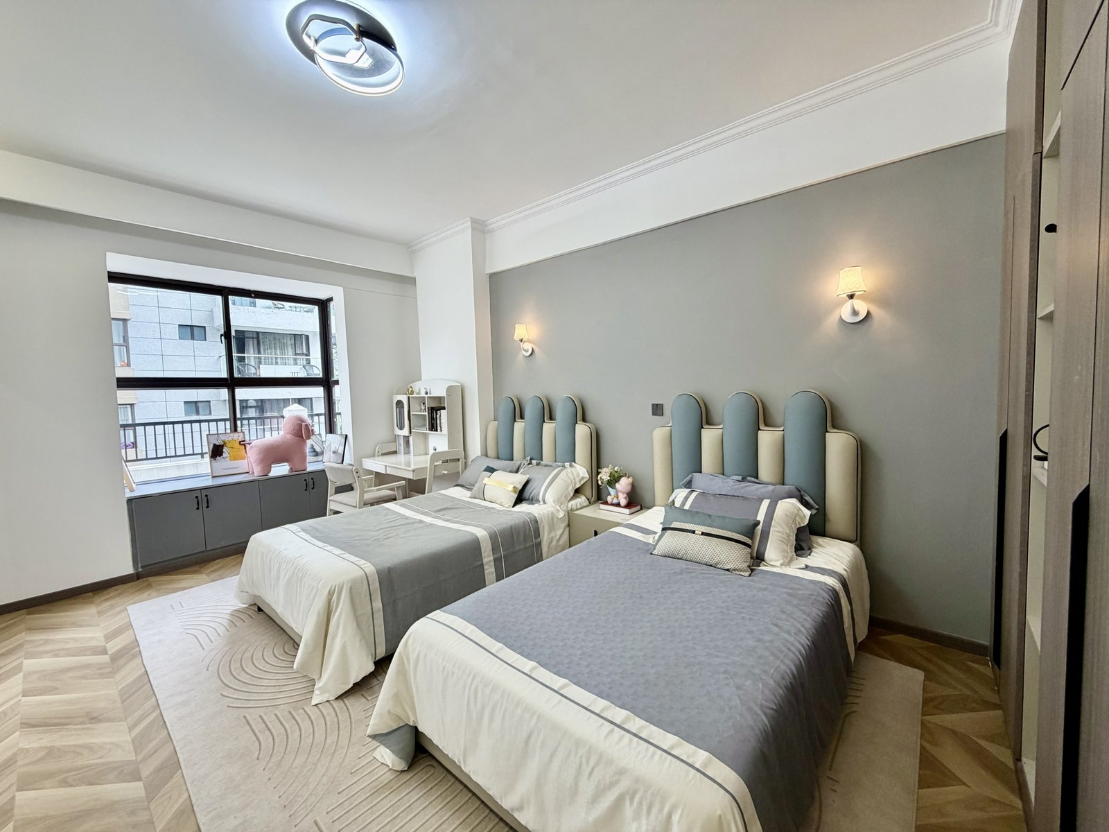 Twin bedroom of 4 bedrooms at comfy residences in kileleshwa