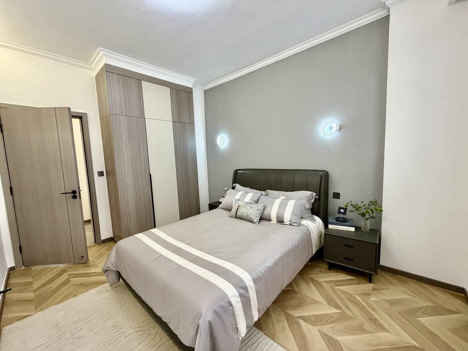 Elegant bedroom at comfy residences in kileleshwa