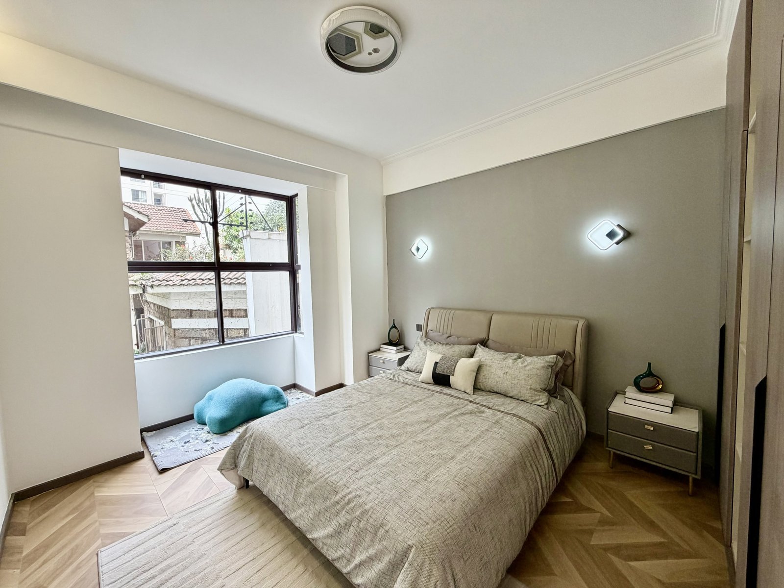 bedroom at comfy residences in kileleshwa