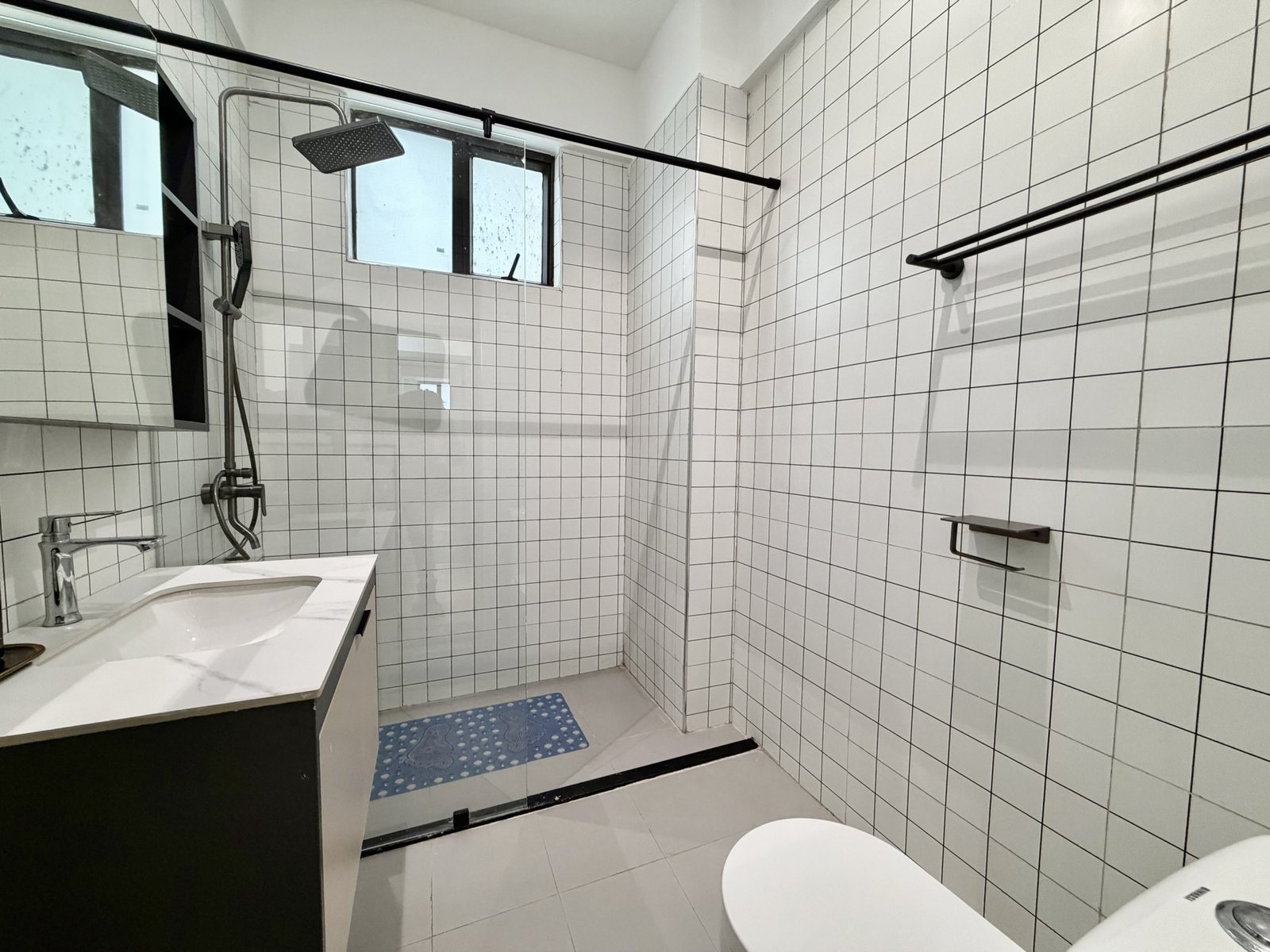 bathroom at comfy residences in kileleshwa