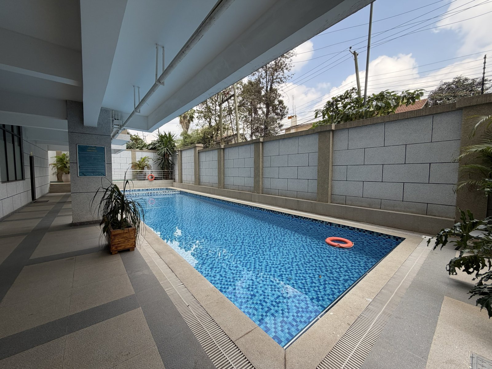 Swimming pool of 4 bedrooms at comfy residences in kileleshwa