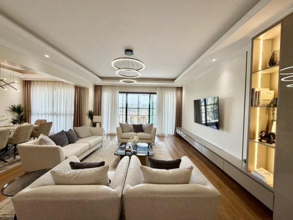 Spacious living room area of 5 bedrooms at Beacon By Synina In kileleshwa