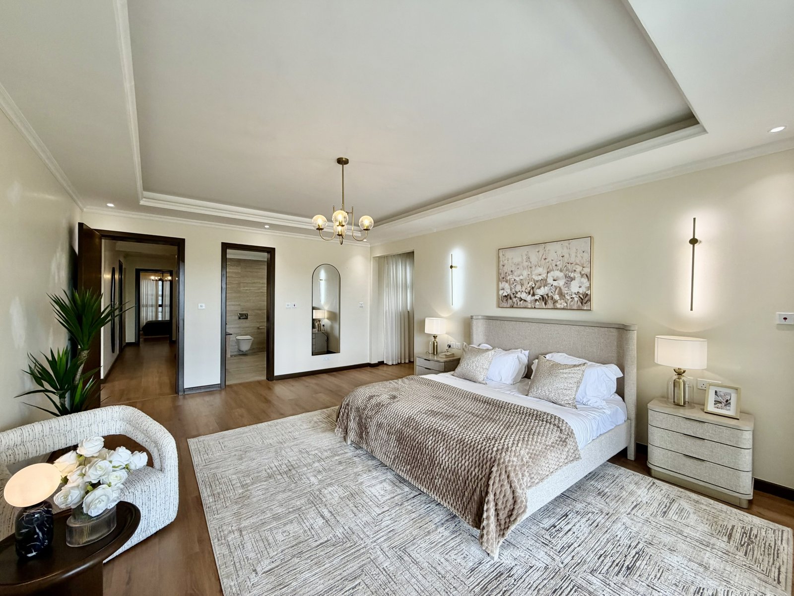 High end masterbedroom at Beacon By Synina In kileleshwa
