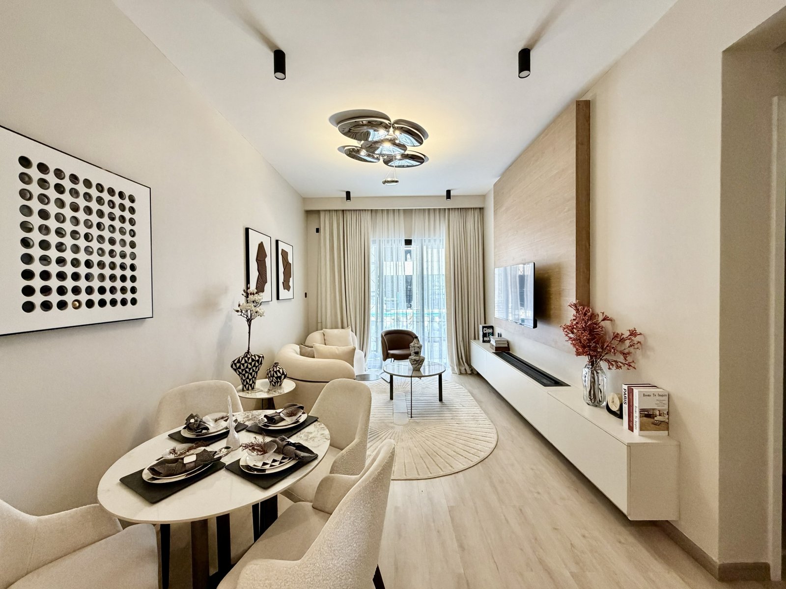Stylish living room of Studios at Verona Apartments in westlands
