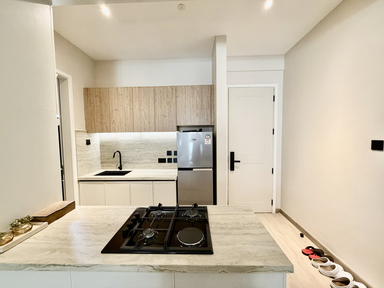 modern designed kitchen of 1 bedrooms at Verona Apartments in westlands