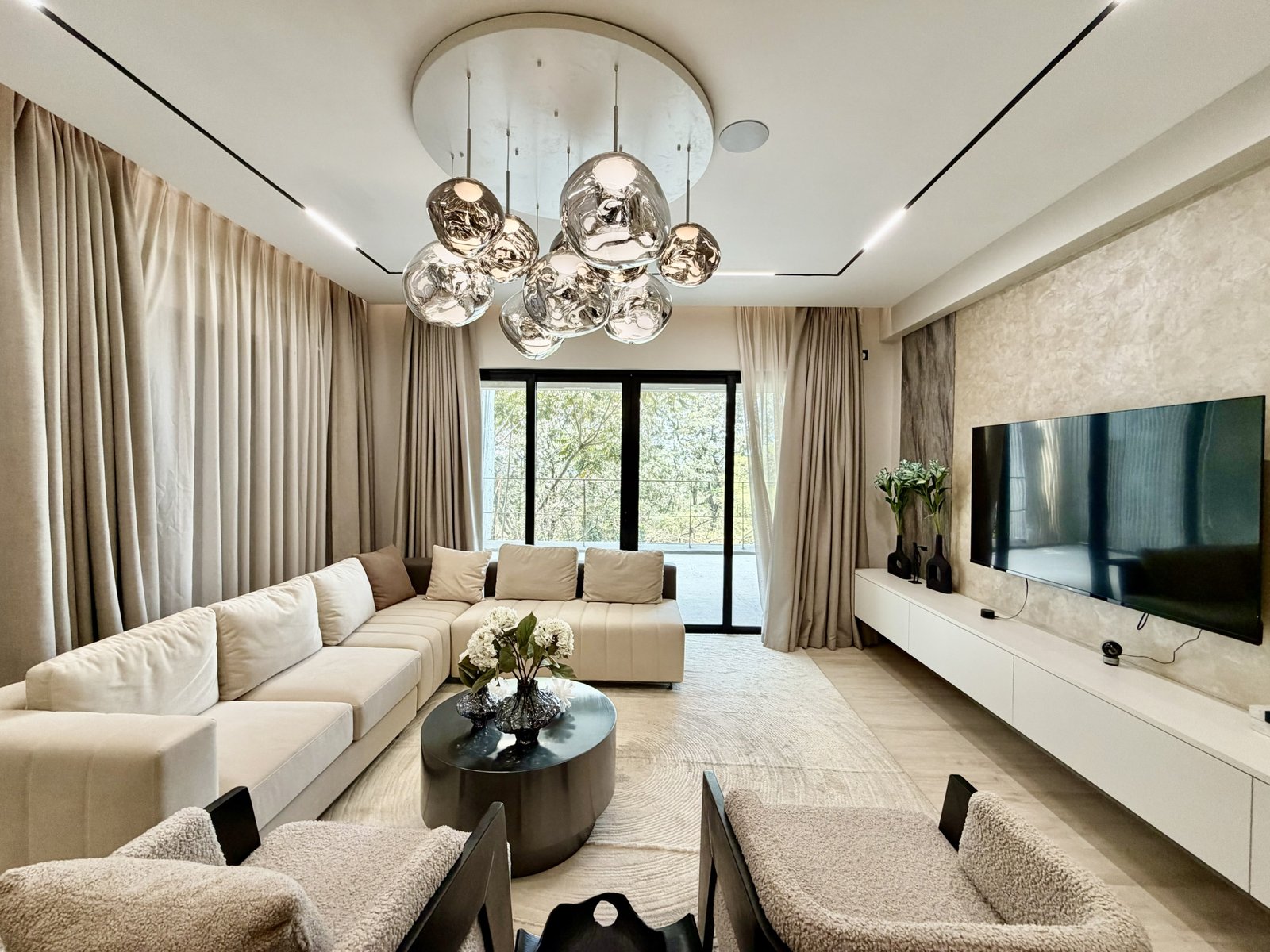 elegant living room area at Verona Apartments in westlands