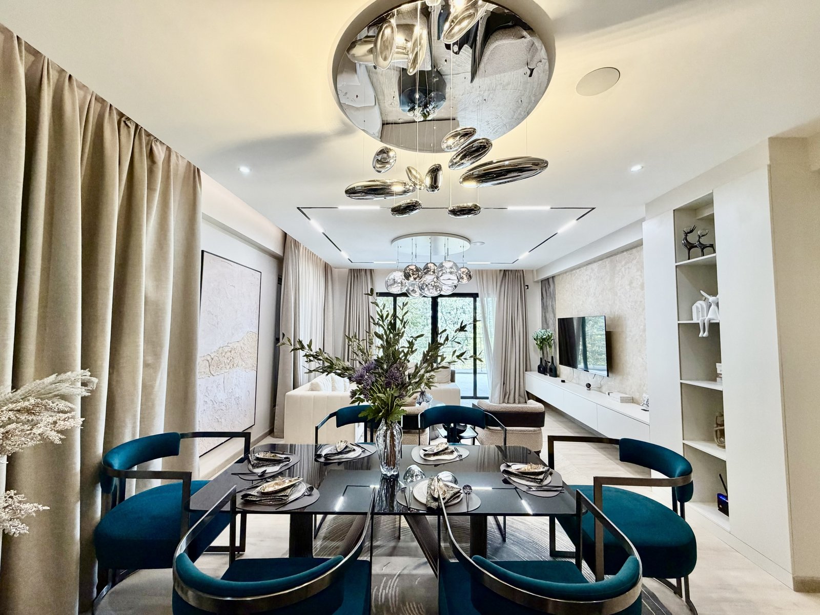 Modern design dining area at Verona Apartments in westlands
