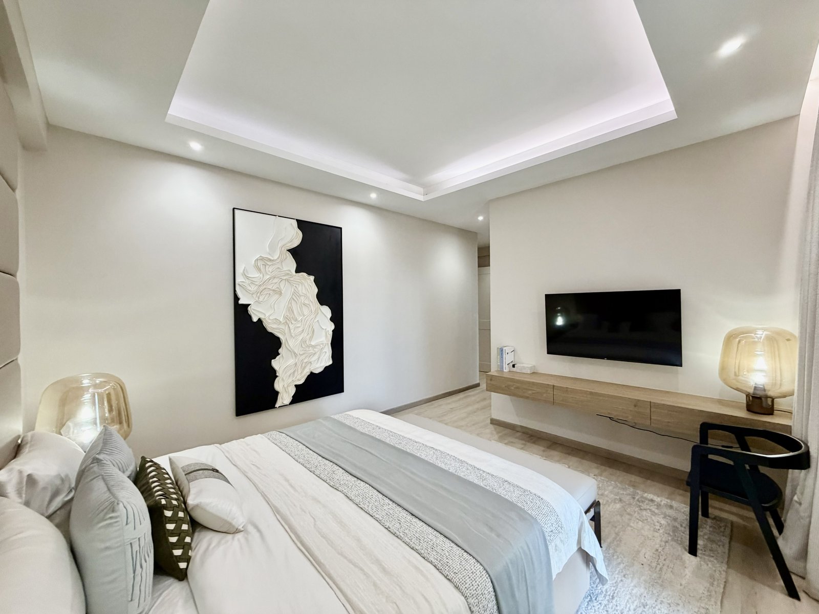 Spacious master bedroom of 3 bedrooms at Verona Apartments in westlands