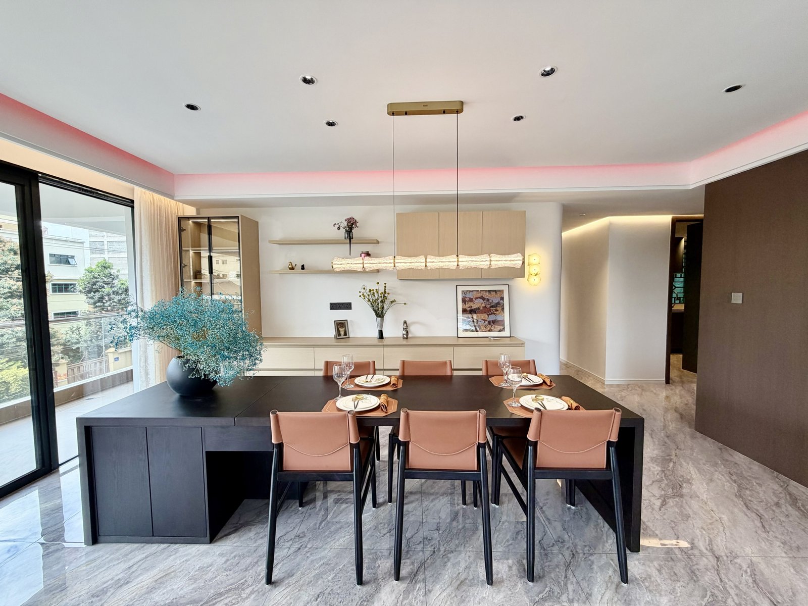 Dining area at Amani Residence Apartments In Westlands
