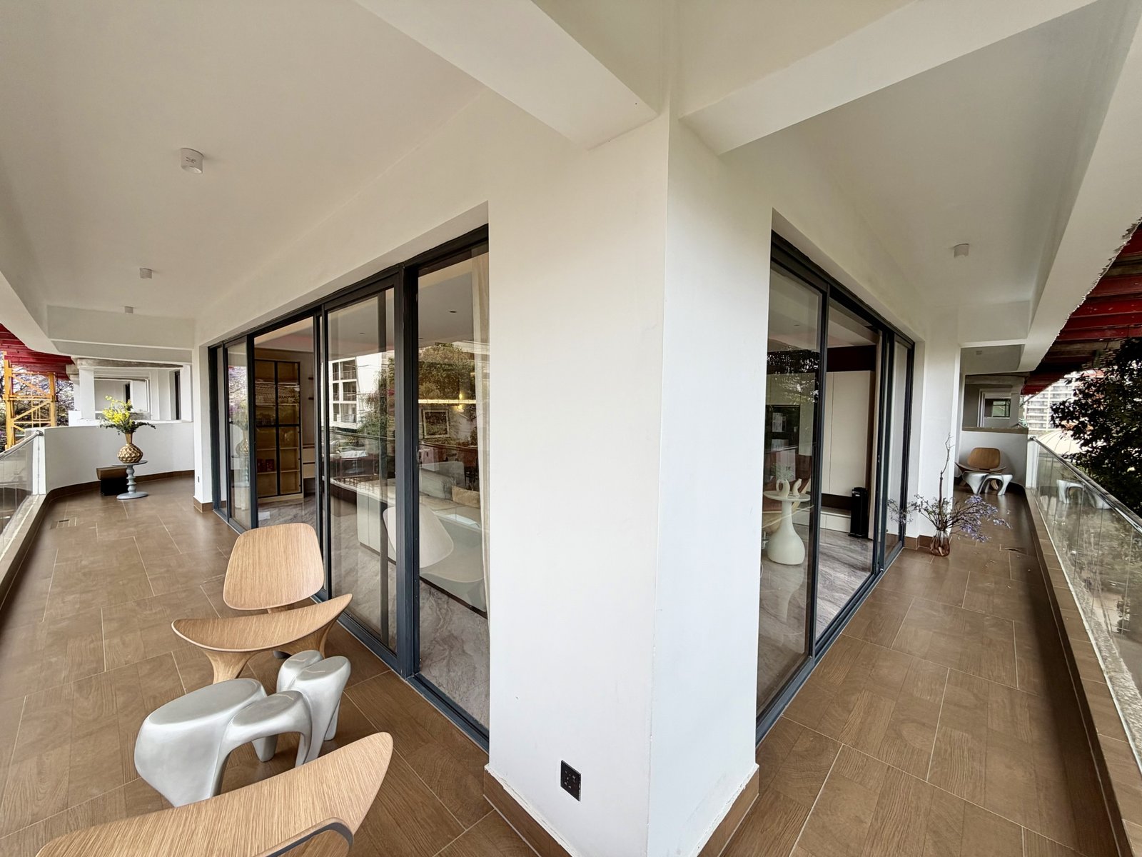 Balcony at Amani Residence Apartments In Westlands