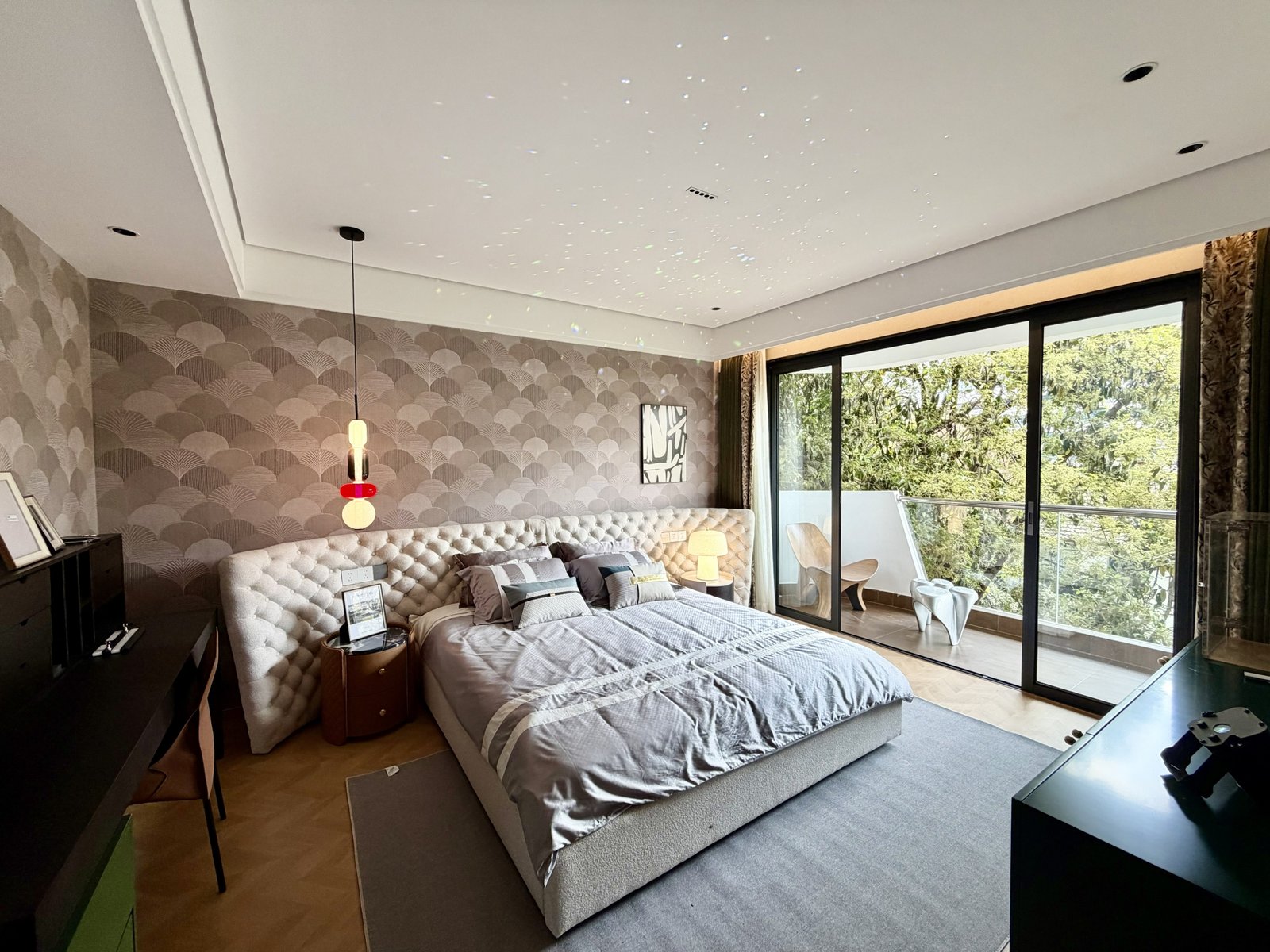 well designed masterbedroom at Amani Residence Apartments In Westlands