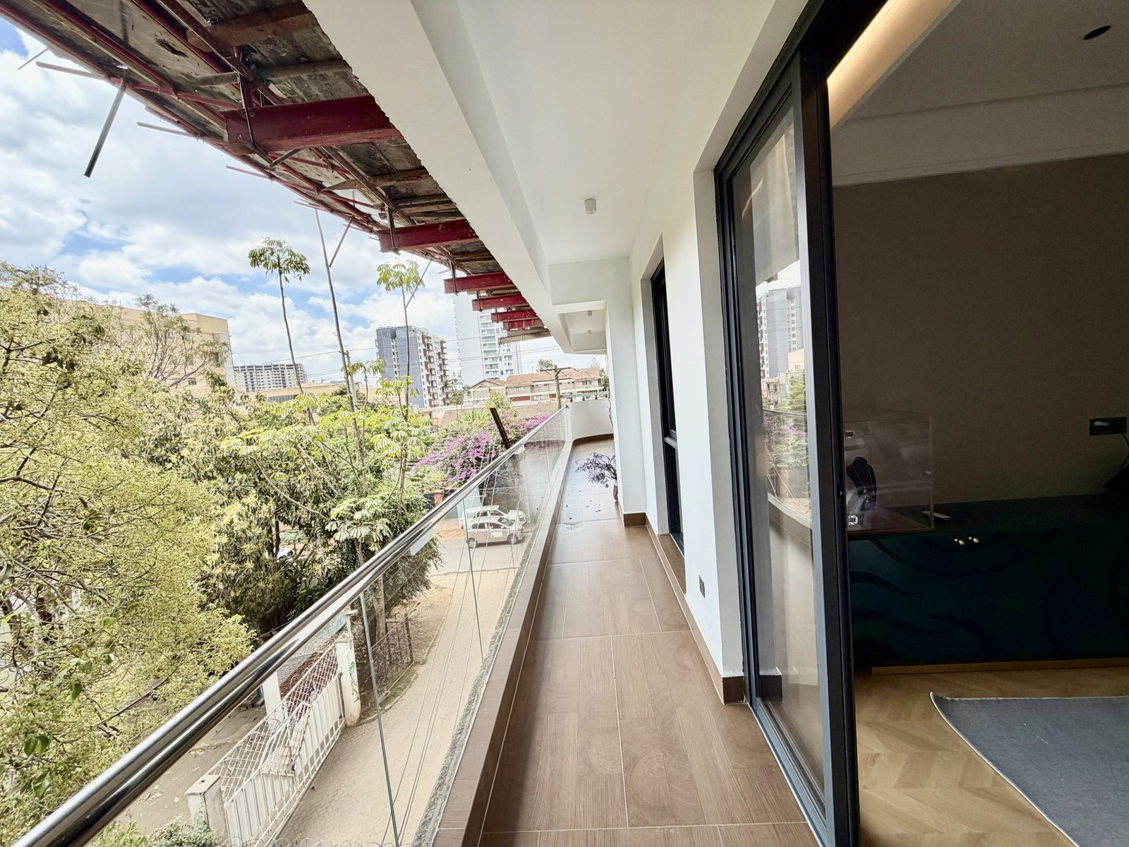 master bedroom balcony of 4 Bedrooms At Amani Residence In Westlands