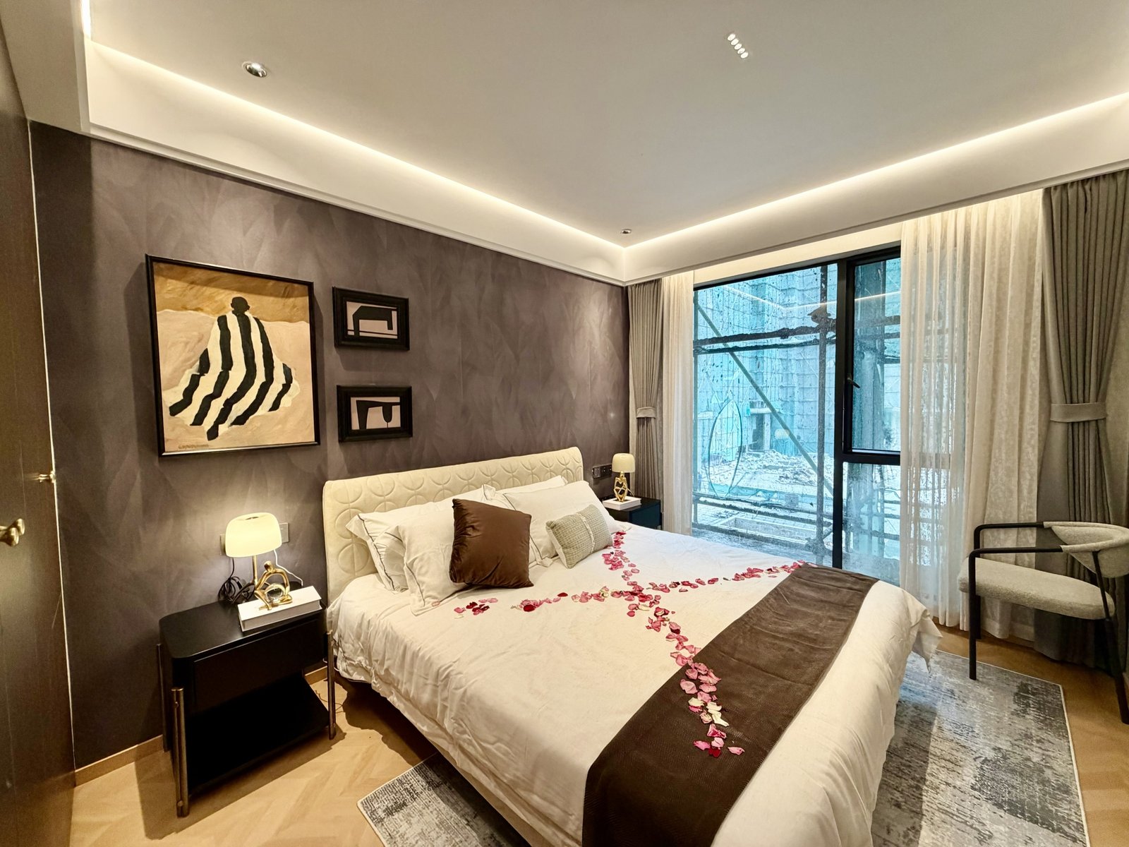 modern designed bedroom of 4 Bedrooms At Amani Residence In Westlands