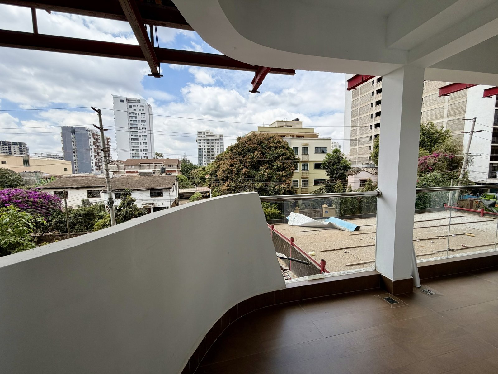 balcony at Amani Residence Apartments In Westlands