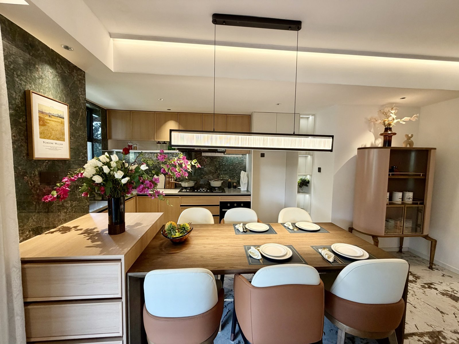 Elegant dining area of 3 Bedrooms At Amani Residence In Westlands