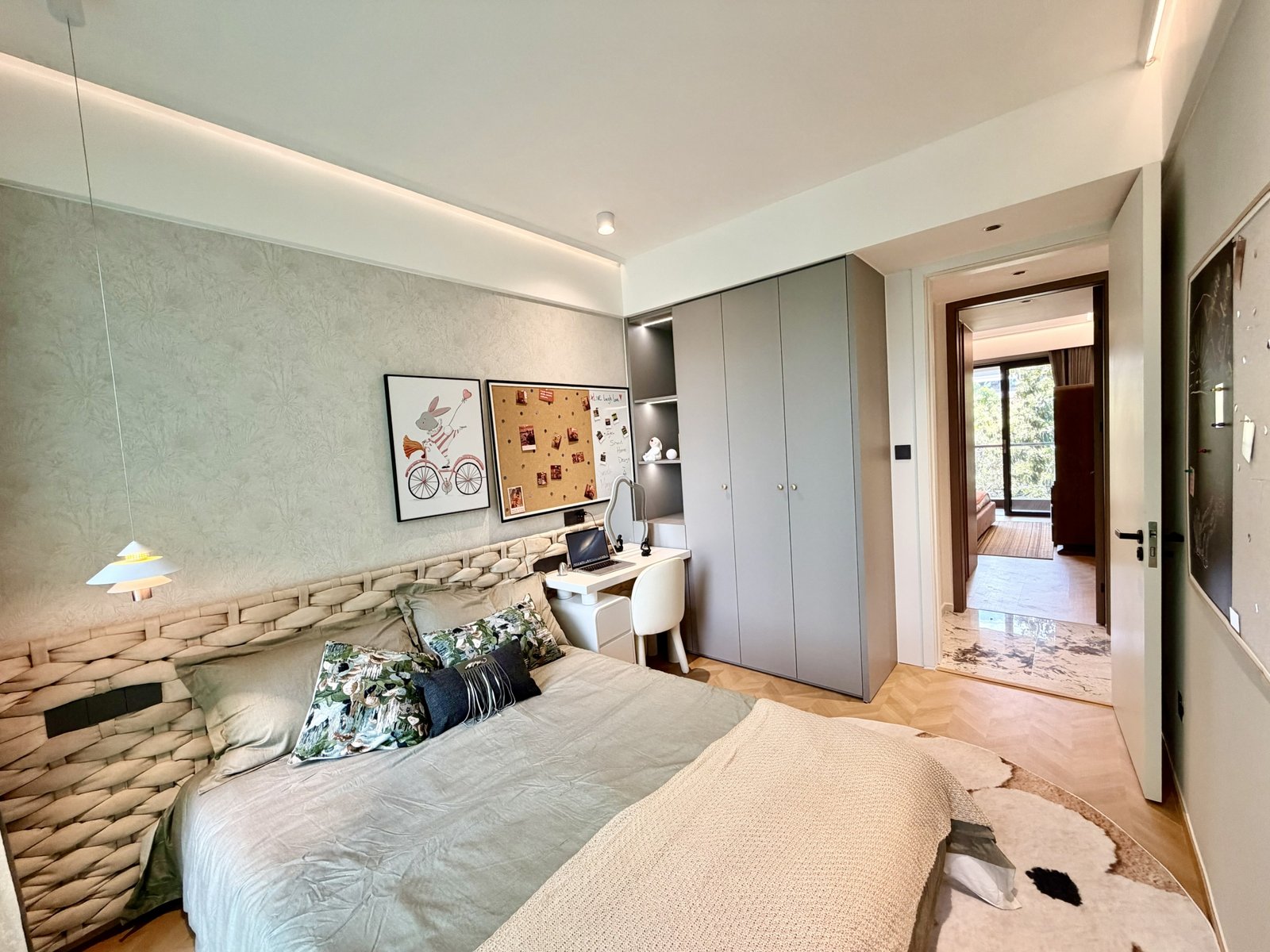 stylish bedroom of 3 Bedrooms At Amani Residence In Westlands