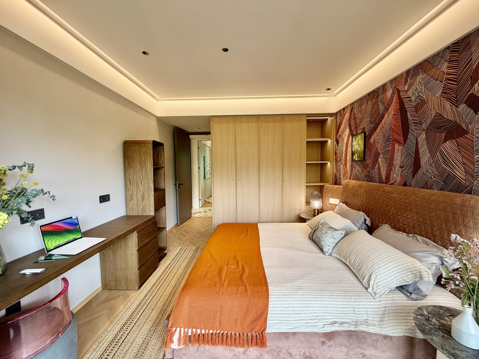 stylish master bedroom of 3 Bedrooms At Amani Residence In Westlands
