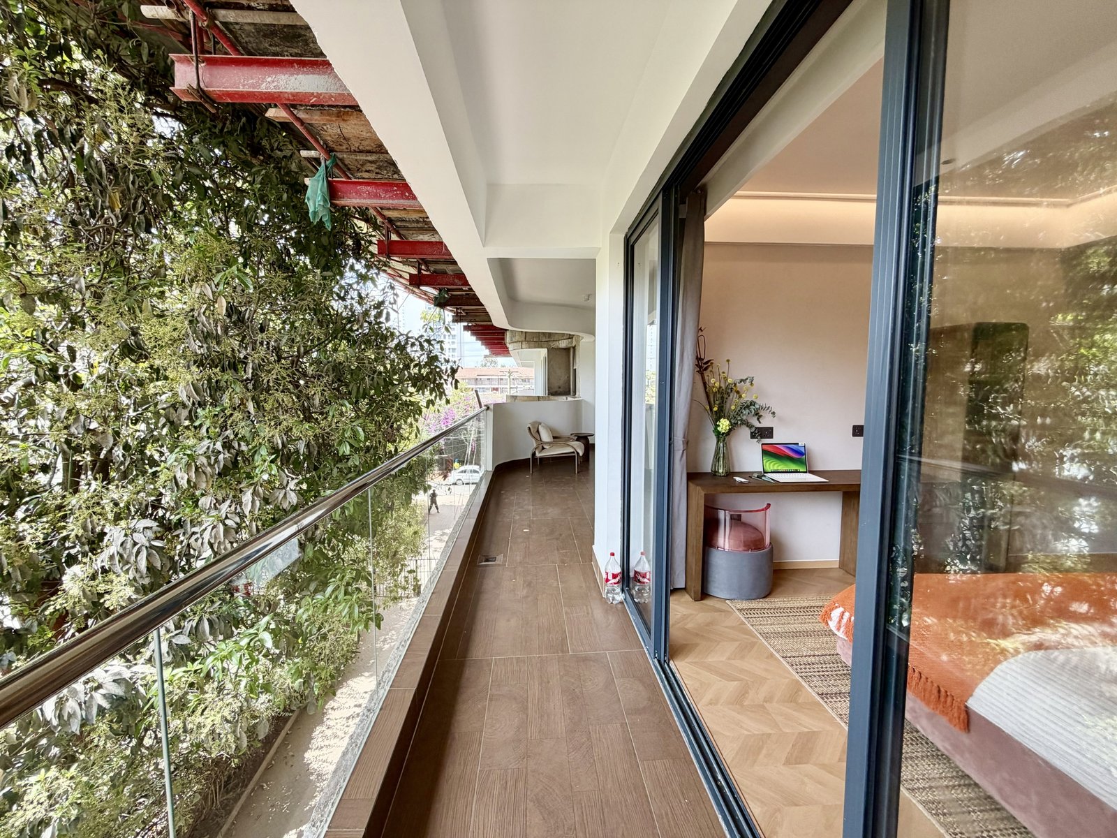 balcony of 3 Bedrooms At Amani Residence In Westlands